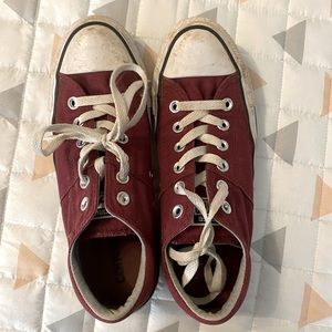 Burgundy Women’s converses